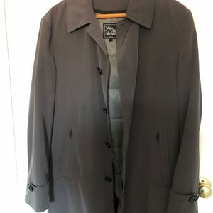 Saks Fifth Avenue Men's Gray Rain Coat